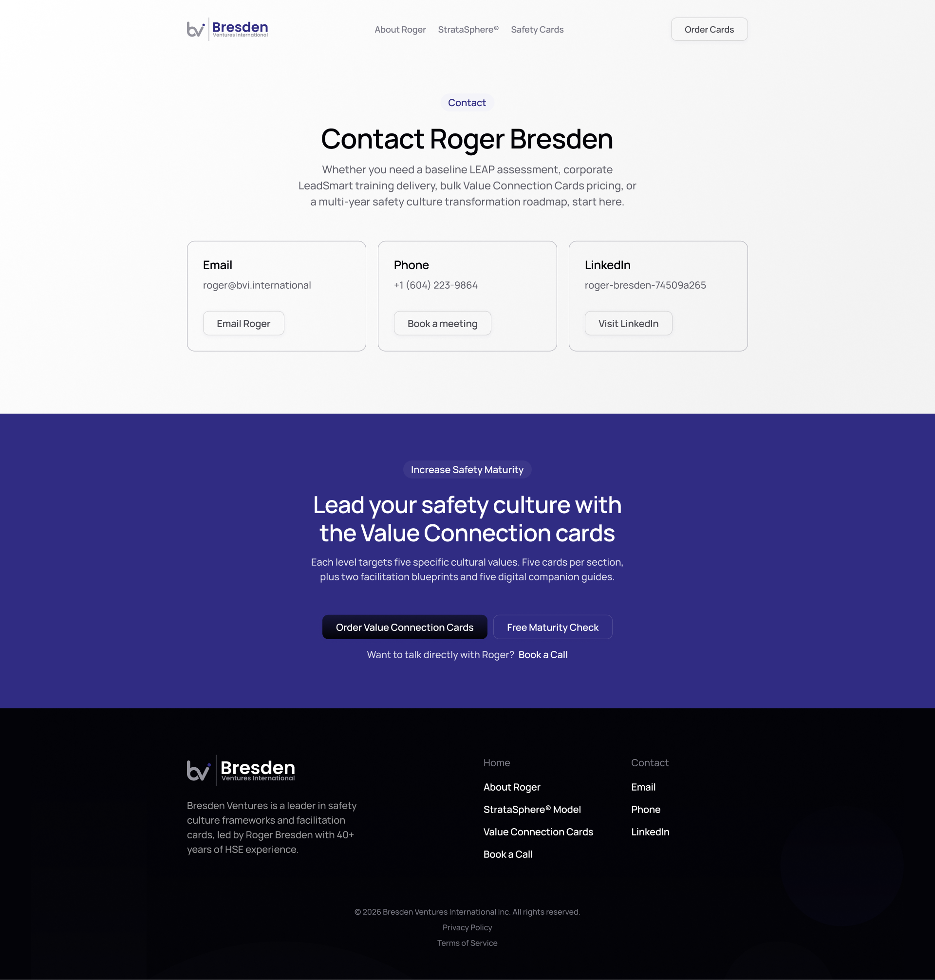 Bresden Ventures - Contact